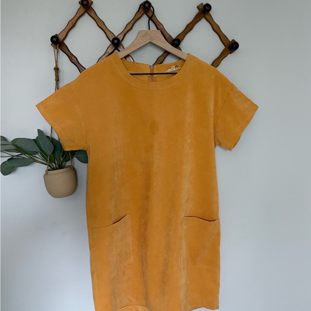 Entro mustard corduroy dress